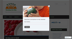 Desktop Screenshot of nutritionforkids.com